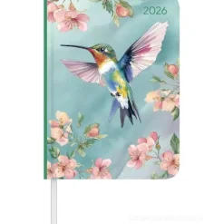 Agenda giornaliera 12 mesi 2026 Daily Journal Hummingbird cm 10,7x15,2
