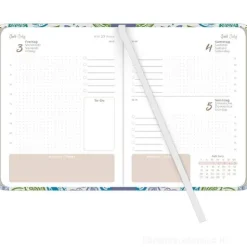 Agenda giornaliera 12 mesi 2026 Daily Journal Paisley cm 10,7x15,2