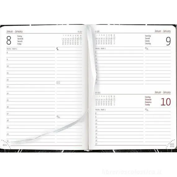 Agenda giornaliera 12 mesi 2025 Style Marble