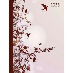 Agenda giornaliera 12 mesi 2025 Style Hummingbird Tree