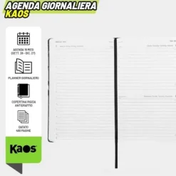 Agenda giornaliera 16 mesi 13x21 Bacio
