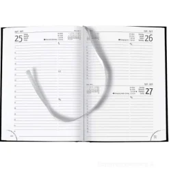 Agenda 12 mesi giornaliera 2025 352 pagine Balacron Black cm 15x21