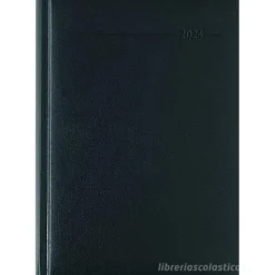 Agenda 12 mesi giornaliera 2024 352 pagine Balacron Black cm 15x21