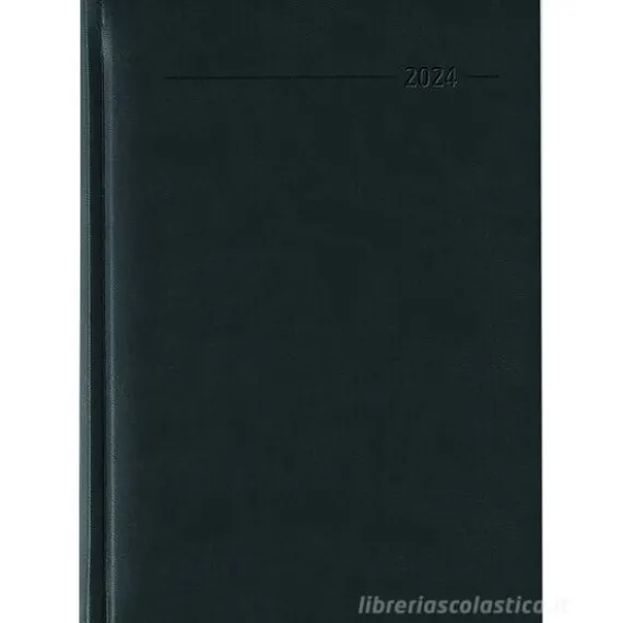 Agenda 12 mesi giornaliera 2024 352 pagine Tucson Black cm 15x21