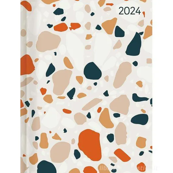 Agenda 12 mesi giornaliera 2024 Style Terrazzo cm 10,7x15,2