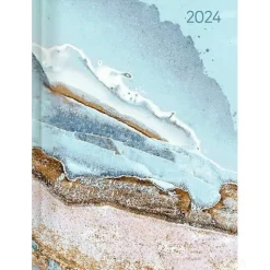 Agenda 12 mesi giornaliera 2024 Style Blu Marble cm 10,7x15,2