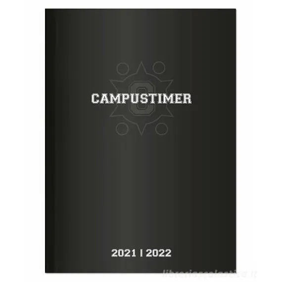 Agenda 17 mesi settimanale Campustimer 2022 Black A5