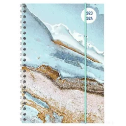 Agenda 17 mesi settimanale 2023/2024 Collegetimer Blue Marble spiralata cm 15x21