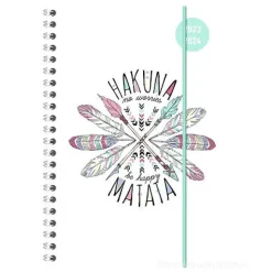 Agenda 17 mesi settimanale 2023/2024 Collegetimer Hakuna Matata spiralata cm 15x21