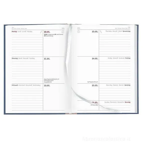 Agenda 17 mesi settimanale 2023/2024 Collegetimer Llama cm 15x21
