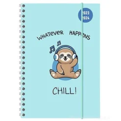 Agenda 17 mesi settimanale 2023/2024 Collegetimer Chill spiralata cm 15x21