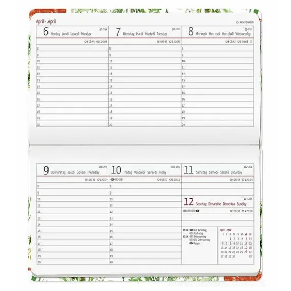 Agenda 12 mesi settimanale 2022 Ladytimer Pad Butterflies