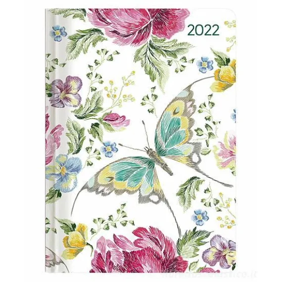 Agenda 12 mesi settimanale 2022 Ladytimer Butterfly