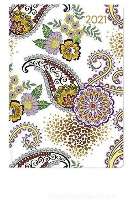 Agenda 12 mesi settimanale 2021 Ladytimer Mini Paisley