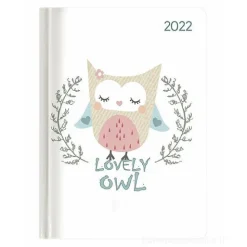 Agenda 12 mesi settimanale 2022 Ladytimer Lovely Owl