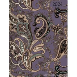 Agenda 12 mesi settimanale 2024 Ladytimer Paisley cm 10,7x15,2