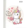 Agenda 12 mesi settimanale 2023 Ladytimer Unicorn
