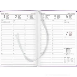 Agenda 12 mesi settimanale 2024 Ladytimer Deluxe Purple cm 10,7x15,2