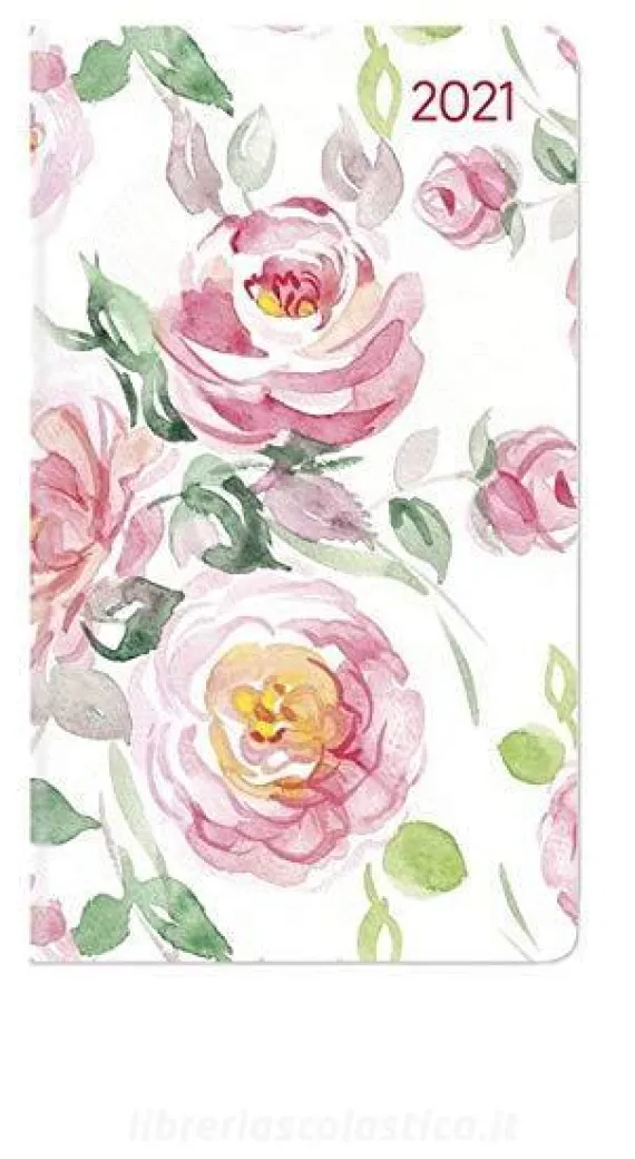 Agenda 12 mesi settimanale 2021 Ladytimer Slim Roses