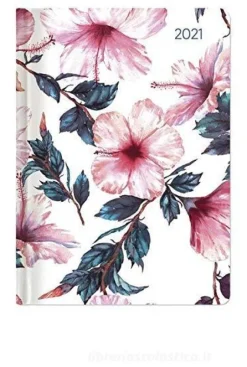 Agenda 12 mesi settimanale 2021 Ladytimer Midi Hibiscus