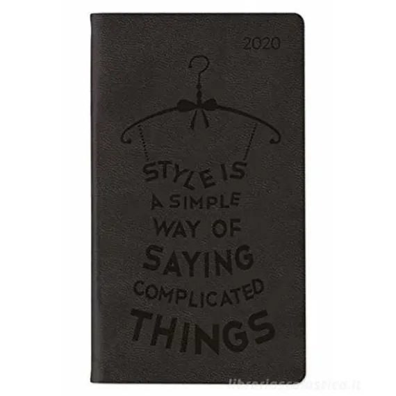 Agenda 12 mesi settimanale 2020 Ladytimer Slim Deluxe Black