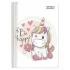 Agenda 12 mesi settimanale 2020 Ladytimer Unicorn
