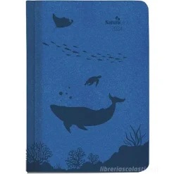 Agenda 12 mesi settimanale 2024 Nature Line Ocean cm 10,7x15,2