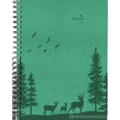 Agenda 12 mesi settimanale 2024 Nature Line Forest spiralata cm 15x21