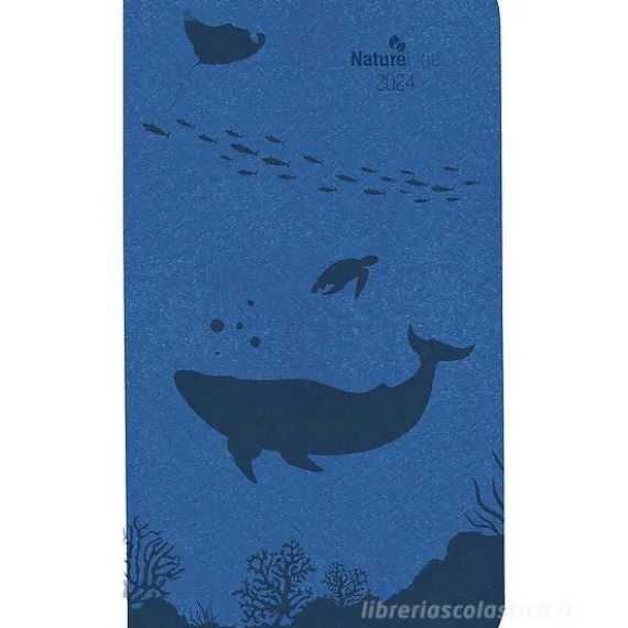 Agenda 12 mesi settimanale 2024 Nature Line Ocean cm 9x15,6