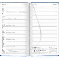 Agenda 12 mesi settimanale 2024 Nature Line Ocean cm 9x15,6