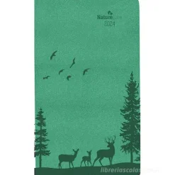 Agenda 12 mesi settimanale 2024 Nature Line Forest cm 9x15,6