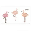 Agenda 12 mesi settimanale orizzontale 2020 Ladytimer Pad Flamingos