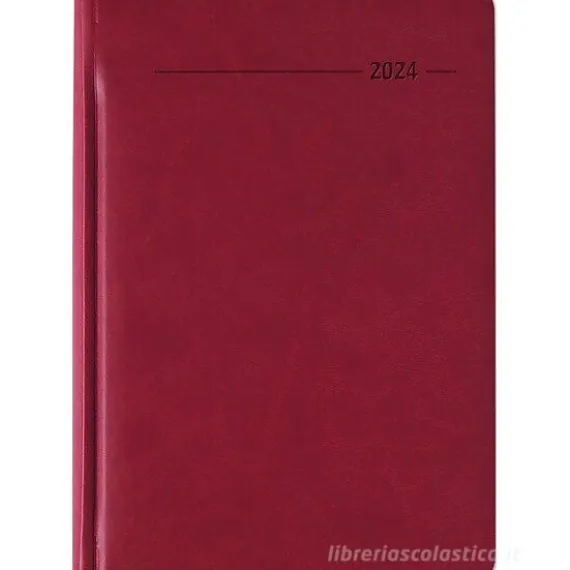 Agenda 12 mesi settimanale 2024 128 pagine Tucson Red cm 15x21