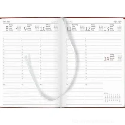 Agenda 12 mesi settimanale 2024 128 pagine Tucson Red cm 15x21
