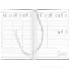 Agenda 12 mesi settimanale 2024 128 pagine Balacron Black cm 15x21