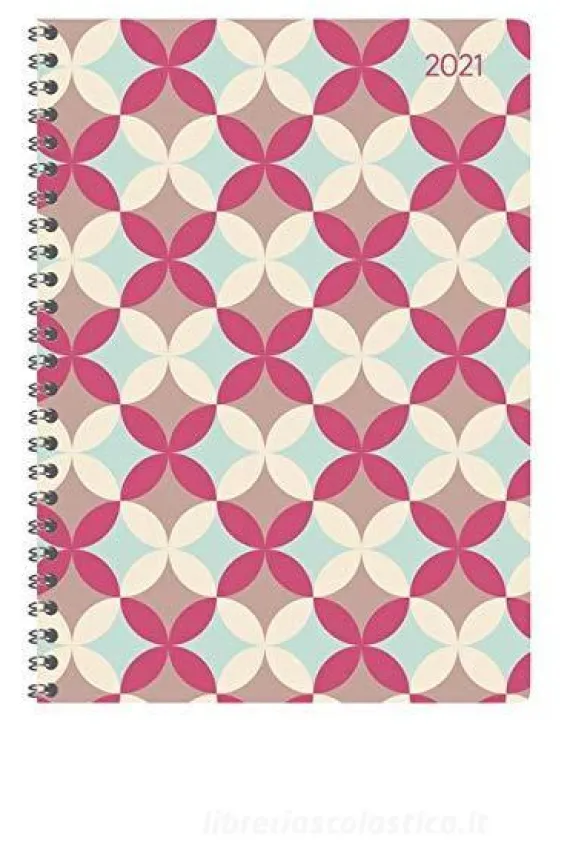 Agenda 12 mesi settimanale spiralata 2021 Ladytimer Retro