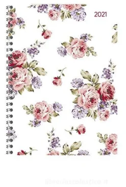 Agenda 12 mesi settimanale spiralata 2021 Ladytimer Roses
