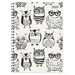 Agenda 12 mesi settimanale spiralata 2020 Ladytimer Owls