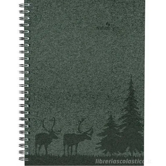 Agenda 12 mesi spiralata settimanale 2022 Nature Line A5 Pine