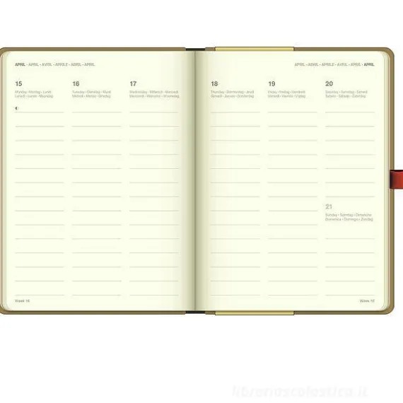 Agenda settimanale 2024 ArtDiary Gustav Klimt cm 16x22