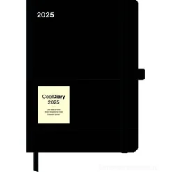 Agenda settimanale 2025 Cool Diary Black cm 16x22