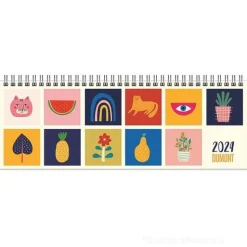 Agenda settimanale da scrivania 2024 Doodle Art cm 29,7x10,5