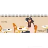 Agenda settimanale da scrivania 2024 GreenLine Happy Vibes cm 29,7x10,5