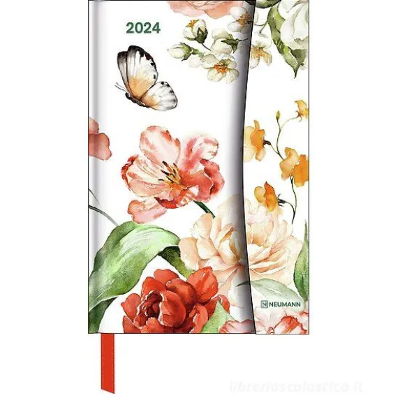 Agenda settimanale 2024 Flower Fantasy Magneto Diary cm 10x15