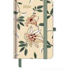 Agenda settimanale 2024 GreenLine Diary Floral cm 10x15
