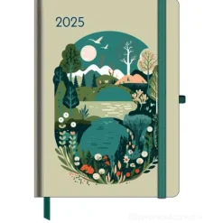Agenda settimanale 2025 GreenLine Diary Green Vibes cm 16x22