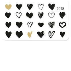 Agenda settimanale Ladytimer Slim 2018 Cuori