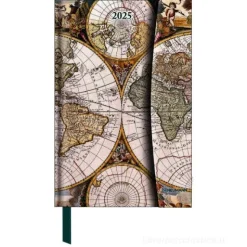Agenda settimanale 2025 Magneto Diary Antique Maps cm 10x15