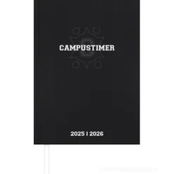 Agenda settimanale 17 mesi 2025/2026 Campustimer Black cm 15x21