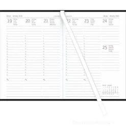 Agenda settimanale 17 mesi 2025/2026 Campustimer Black cm 10x15